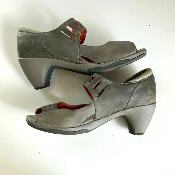 MERRELL Evera MJ Smoke Performance Mary Jane Women’s 8 Heels Grey Velcro Strap - Picture 6 of 8